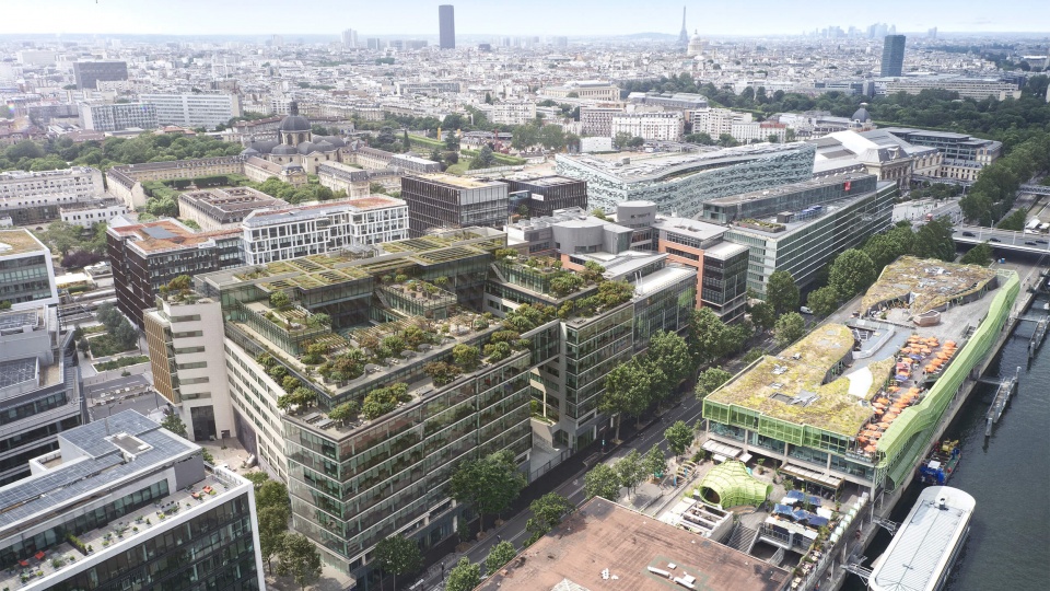 Perspective 3D aérienne The Good One Paris