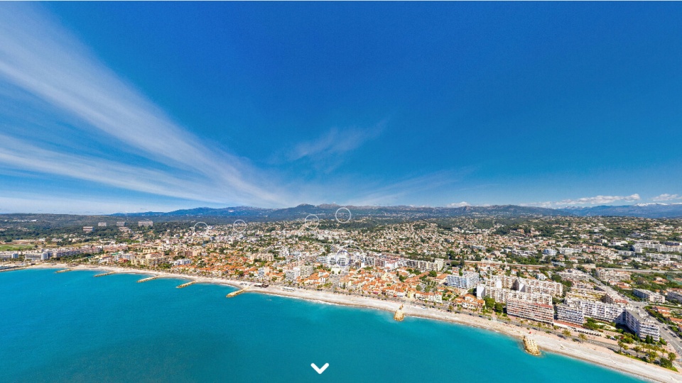 Cyclorama d'un programme neuf à Cagnes sur Mer