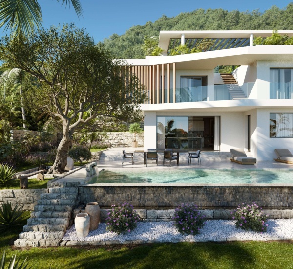 Perspective 3d villas de luxe